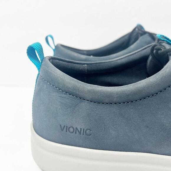 VIONIC  WOMENS PAISLEY LACE UP SNEAKER NAVY SHOES SIZE 8 - Picture 2 of 8